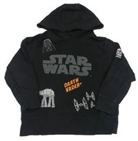Černá mikina se Star Wars a kapucí Next