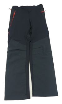 Černošedé softshellové outdoorové kalhoty Quechua