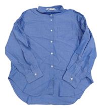 Modrá melírovaná prepínaci blúzková á tunika H&M