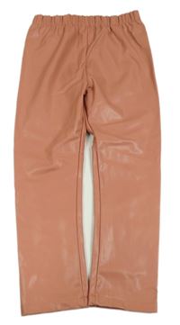 Skořicové koženkové nohavice LC WaIKIKI