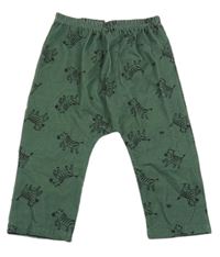 Smaragdové turecké tepláky se zebrami COZY CUB