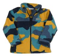 Army fleecová prepínaci mikina s nášivkou Columbia