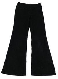 Čierne flare manšestráky H&M