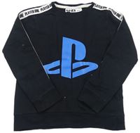 Černá mikina Playstation s pruhmi Primark