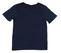 Tmavomodré tričko H&M