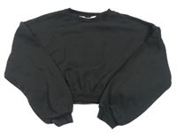Čierna crop mikina H&M