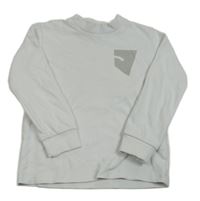 Biela mikina s potlačou