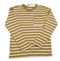 Nové - Hnědo-béžové pruhované mikinotriko s vreckom H&M