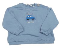 Modrá mikina s autom Zara