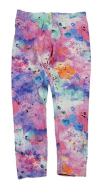 Tmavorůžovo-barevné vzorované legíny Next