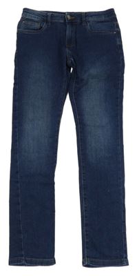 Tmavomodré skinny rifle C&A