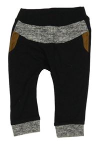 Čierno-sivé tepláky