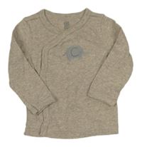 Béžové melírované prepínaci tričko so slonom Carter's