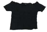 Černé žabičkové crop tričko Primark