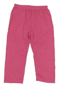 Tmavoružové ľahké capri legíny