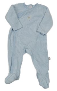 Světlemodrý sametový overal s hvězdou Bornino