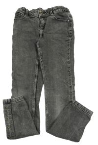 Tmavosivé skinny rifle s cvokmi  C&A