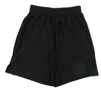 Čierne pruhované športové kraťasy Tu