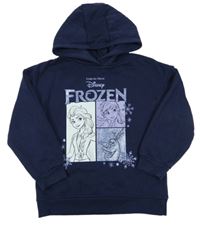 Tmavomodrá mikina s Frozen a kapucí Primark