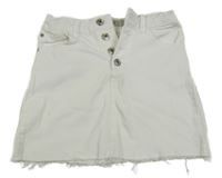 Biela rifľová sukňa Denim Co.