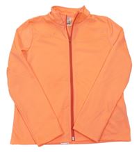Neónově oranžová športová prepínaci mikina Decathlon