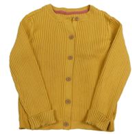 Okrový rebrovaný prepínaci ľahký sveter Mothercare