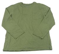 Khaki tričko s vreckom Primark
