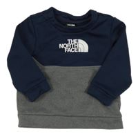 Tmavomodro-sivá thermo mikina s logom zn. The North Face