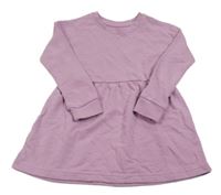 Lila teplákové šaty Lupilu