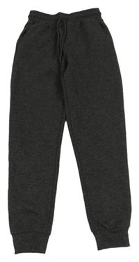 Tmavosivé rebrované tepláky PRIMARK