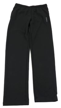 Černé sportovní funkční tepláky s logem kipsta