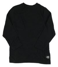 Černé žebrované triko F&F