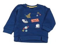 Tmavomodrá mikina s obrázkami Ergee