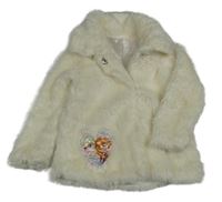 Smotanová kožušinová podšitá bunda s Frozen