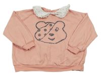 Ružová mikina s Blush a golierikom George