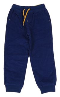 Nové - Tmavomodré manšestráky s úpletovým pasom Kiki&Koko