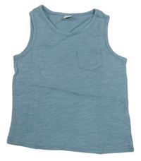 Šedomodré tielko s vreckom shein