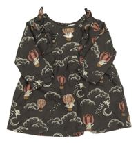 Hnedé šaty s králikmi H&M