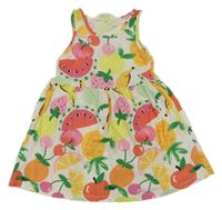 Bielo-farebné šaty s ovociem H&M