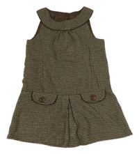 Hnedé vzorované úpletové šaty Mothercare