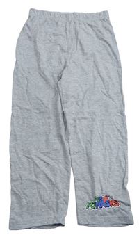 Sivé melírované pyžamové nohavice s nápisem - PJ Masks