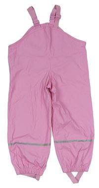 Růžové nepromokavé laclové kalhoty Lupilu