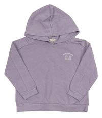 Lila mikina s logem a kapucí River Island