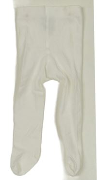 Bílé punčocháče H&M