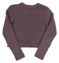 Fialový crop sveter S. Oliver