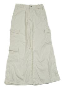 Bílé cargo široké rifle H&M