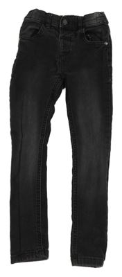 Tmavošedé teplákové skinny rifle F&F