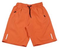 Korálové šusťákové kraťasy 