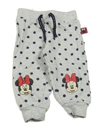 Sivo-tmavomodré bodkovaná é tepláky s Minnie Primark