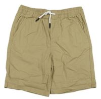 Béžové plátěné kraťasy Primark